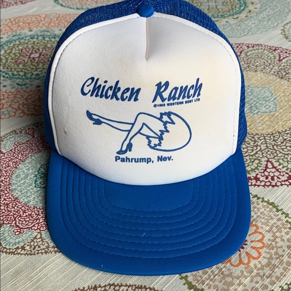 RARE Vintage Chicken Ranch Brothel Pahrump Nevada Foam Panel Trucker Hat